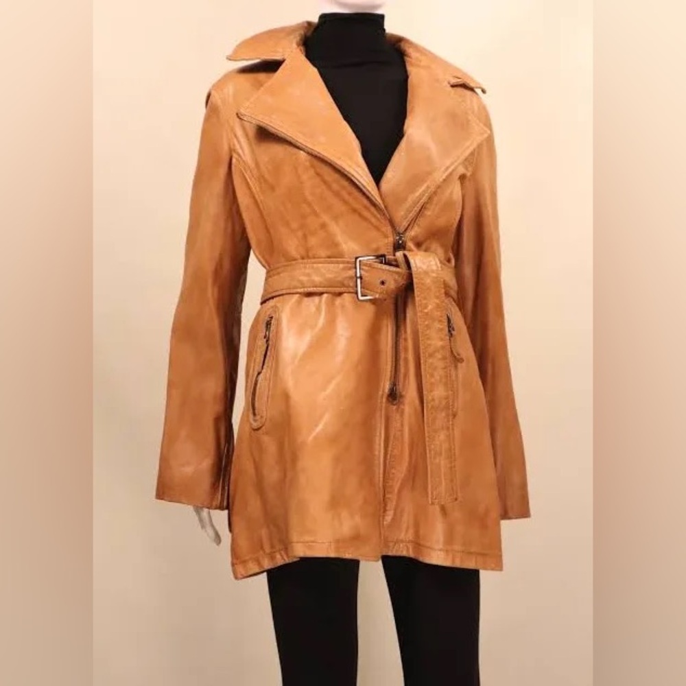 Bod Christensen Cognac Leather Jacket
